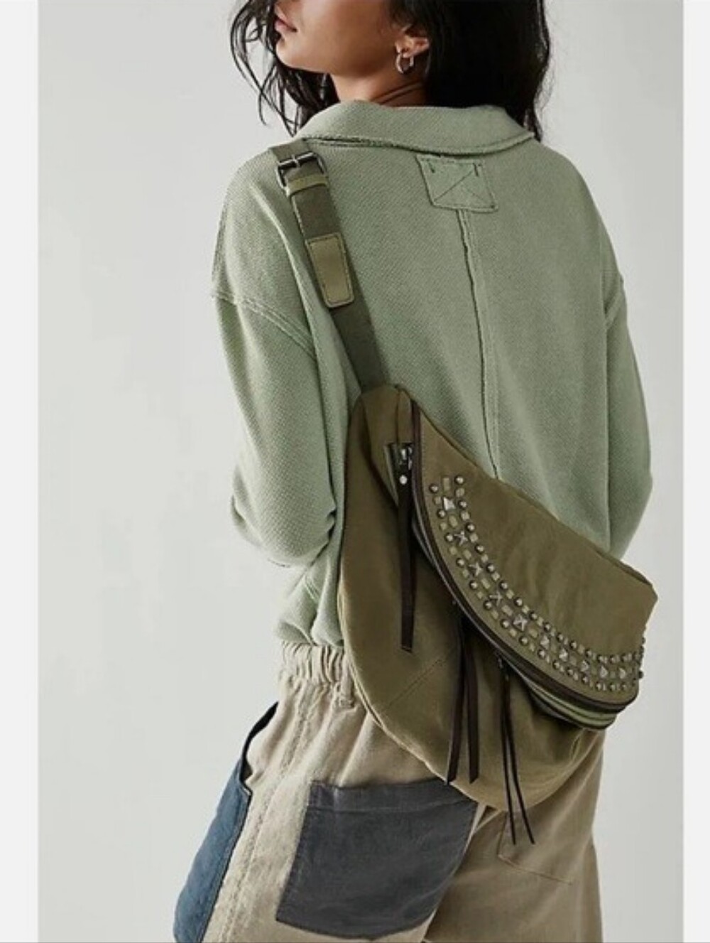 Free People At Ease Embellished Sling Bag Crossbody Bag